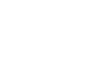 AR Interiors logo hwite
